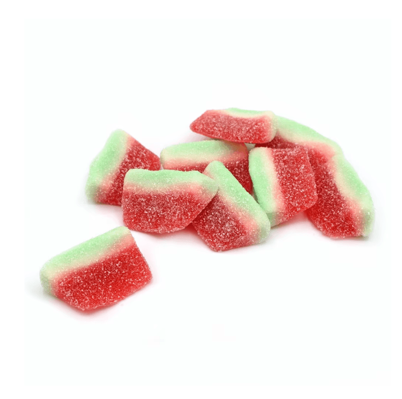 Personalised Fizzy Watermelon Slices with Custom Branding 25g (Image/Artwork) - Branded Sweets