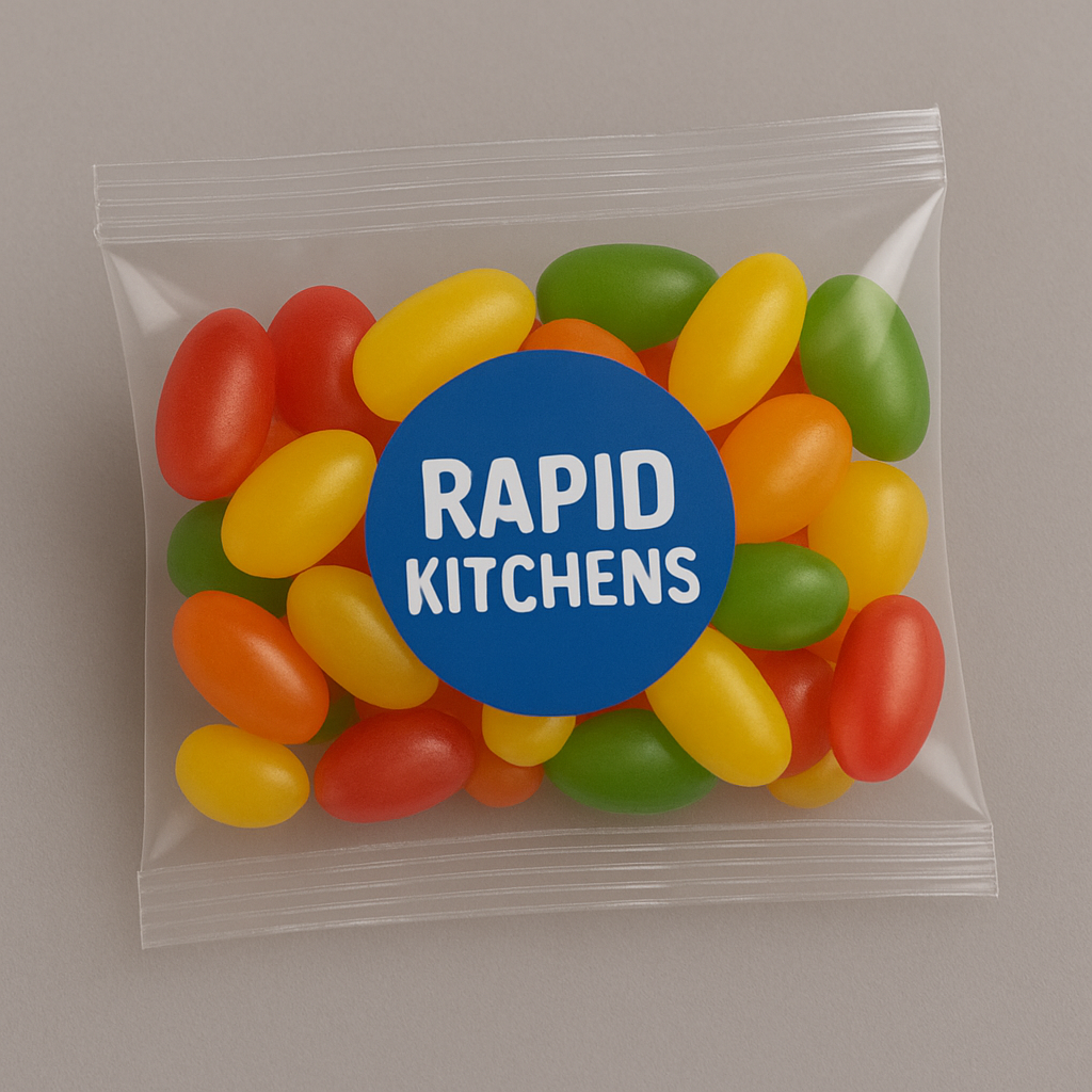 Personalised Jelly beans with Custom Branding 25g (Add Text)