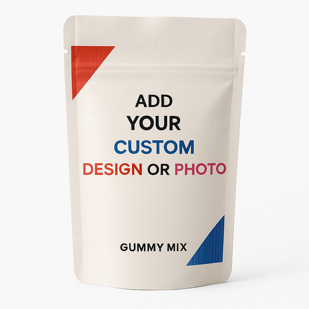 Personalised Fizzy Strawberry Bites with Custom Branding 35g