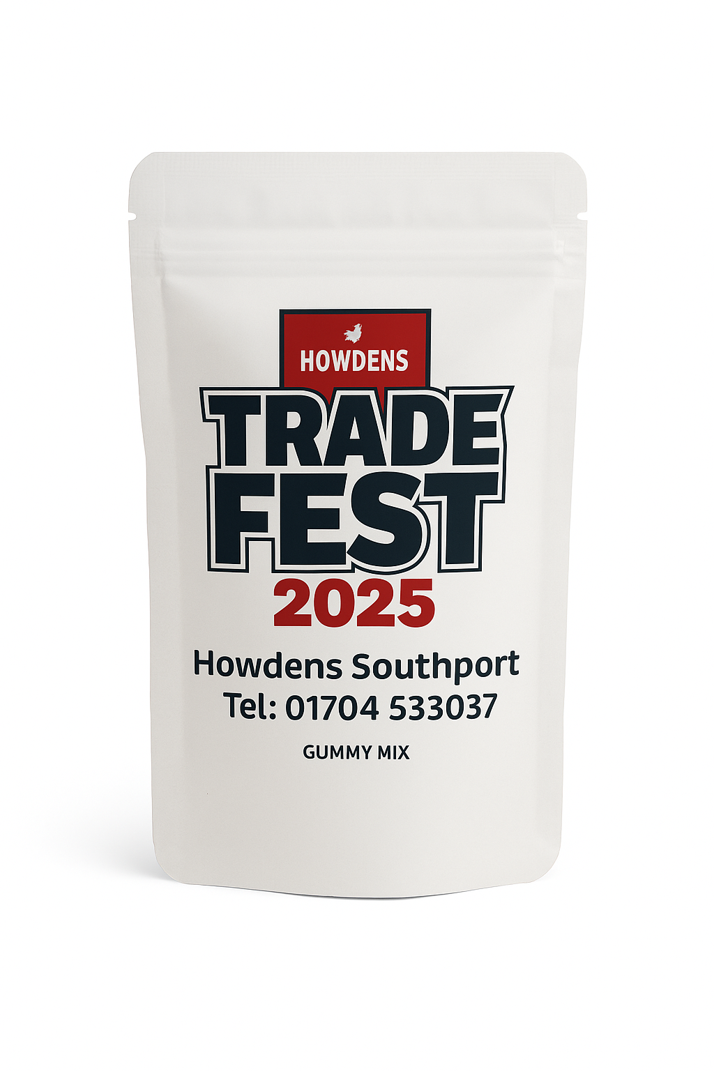 Personalised Fizzy Strawberry Bites with Custom Branding 35g