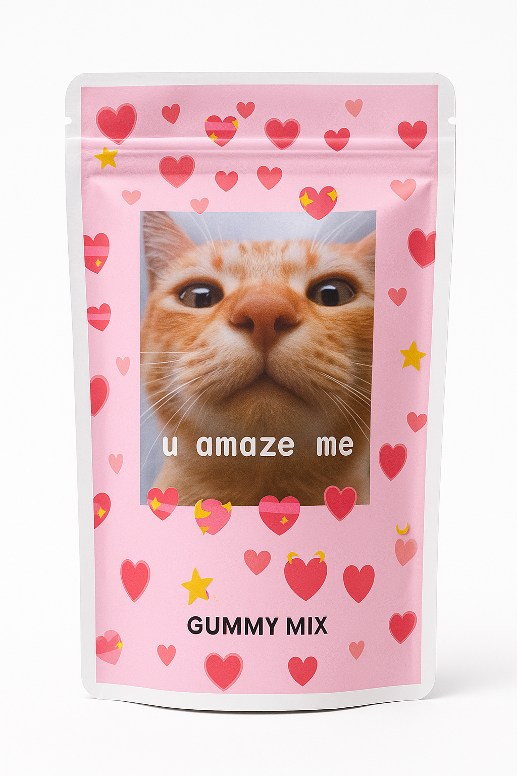 Personalised Fizzy Strawberry Bites with Custom Branding 35g