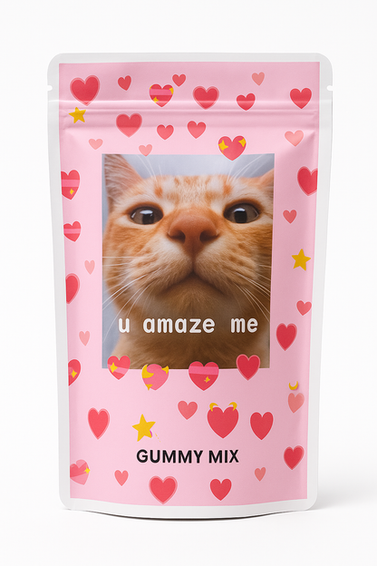 Personalised Fizzy Strawberry Bites with Custom Branding 35g