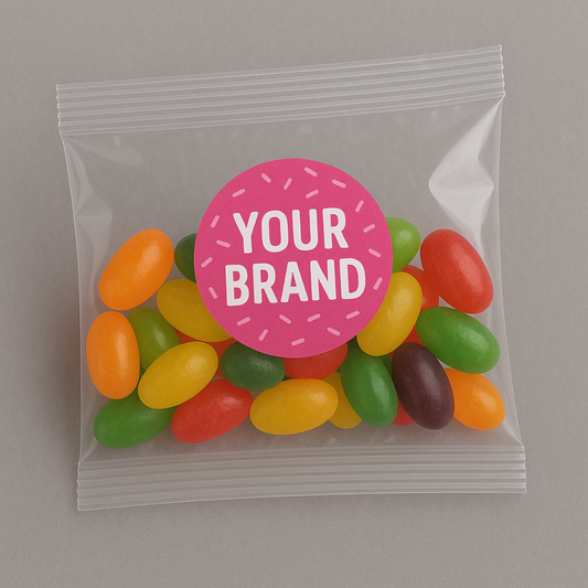 Personalised Jelly beans with Custom Branding 25g (Upload Design or Picture)